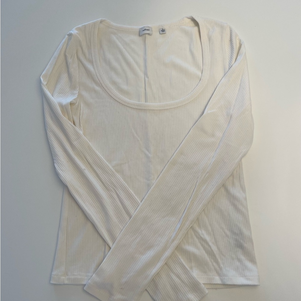Women's Cream Long Sleeve Top